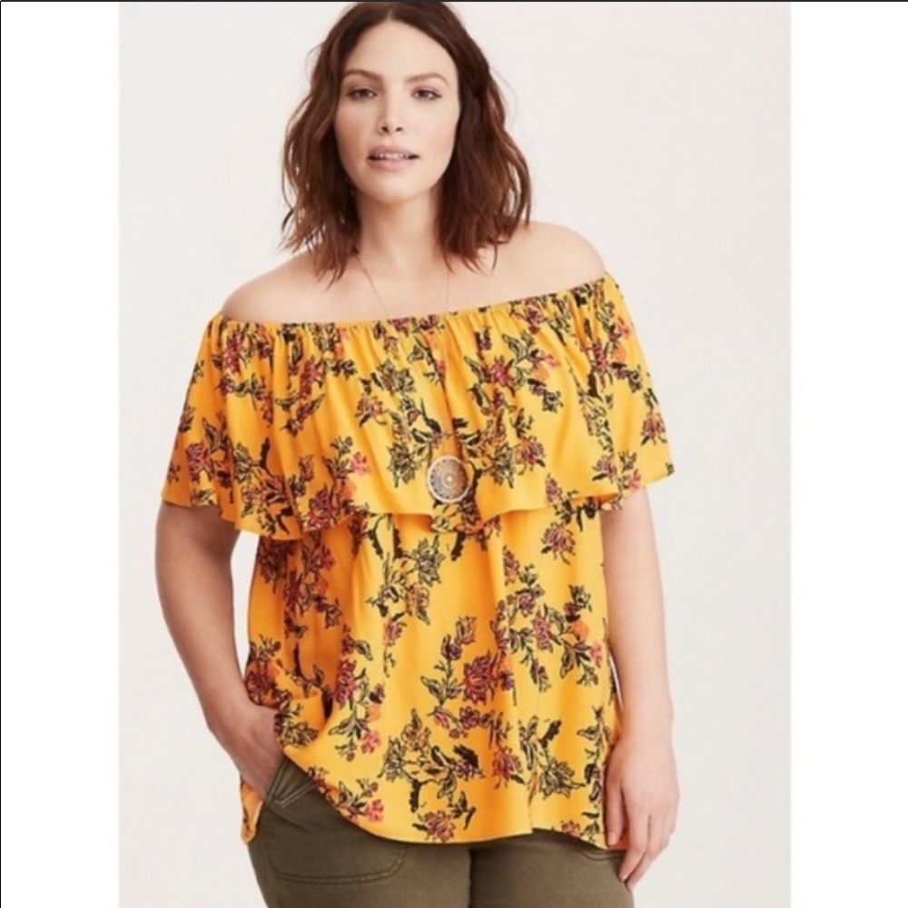 EUC TORRID OFF SHOULDER BLOUSE
